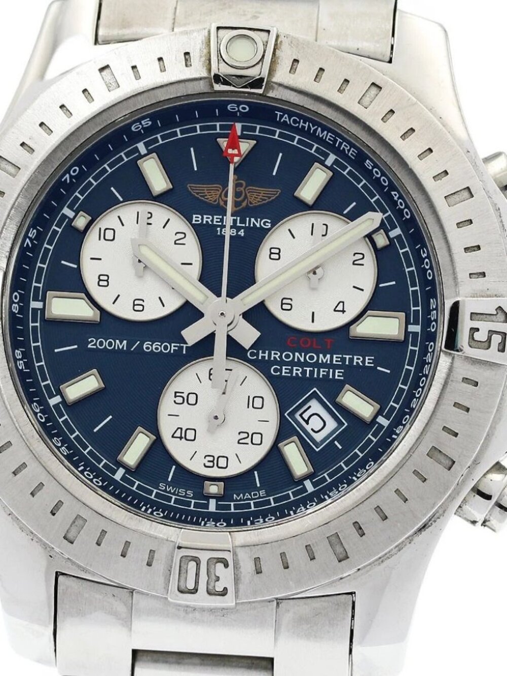 BREITLING Colt Chronograph A73388 Navy Dial Quartz Men's Watch_950633